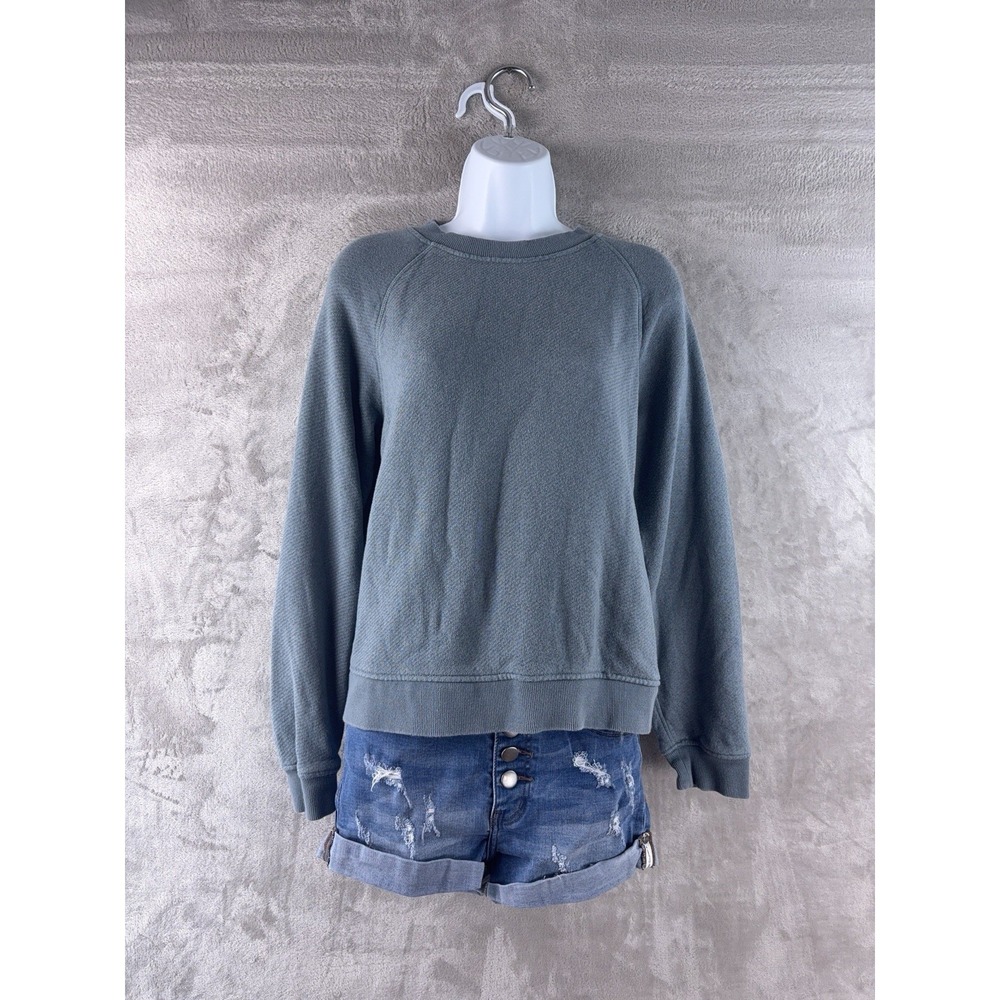 Jenni Kayne Saturday Sweatshirt Womens Size Small Blue Pullover Casual Lounge